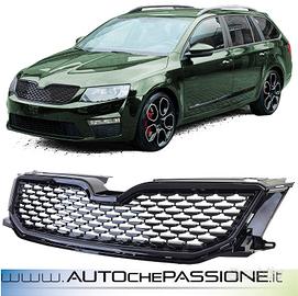 Griglia calandra nera lucida Skoda Octavia 5E