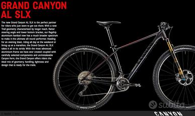 bici mtb Grand Canyon AL SLX taglia M