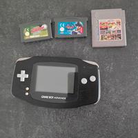 Nintendo Game Boy Advance Nero + 3 Giochi - Ottime