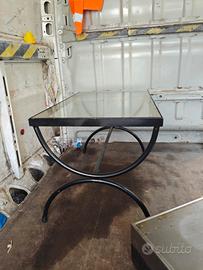 tavolino da salotto in ferro battuto 