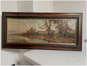 Dipinto olio Luigi Clara 1860-1925