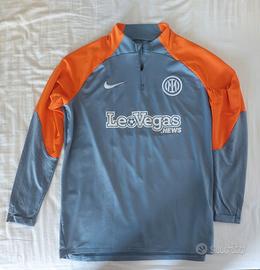 Felpa Allenamento Inter Grigio Arancione 2024-2025