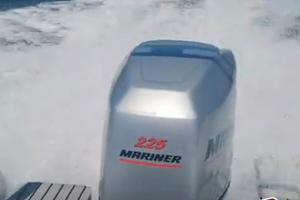 motore optimax 225 ore 360 poss  prova in  mare