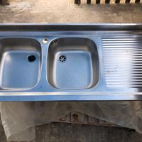 Lavello da cucina in acciaio inox quasi nuovo