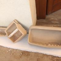 Accessori bagno in ceramica colore champagne