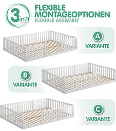 Letto Montessoriano Cadani 140x200