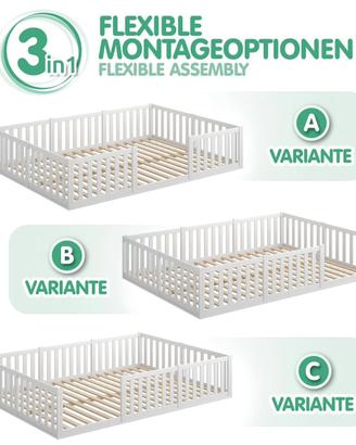 Letto Montessoriano Cadani 140x200