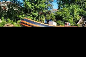 Carrello gommone motore