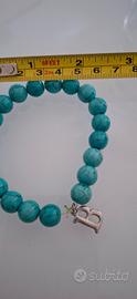 Bracciale Elasticizzato con pietre Turchese 