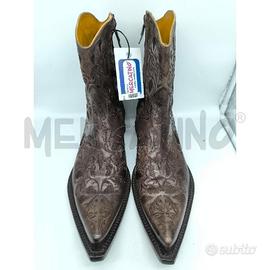 STIVALI UOMO DAMY IN PELLE DECORATI MARRONI