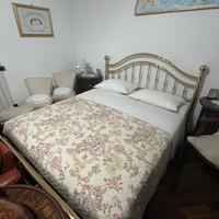 Cornice letto matrimoniale ottone lucido + rete