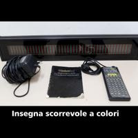 RGB  INSEGNA LED cm75X13 SCORREVOLE PUBBLICITARIA
