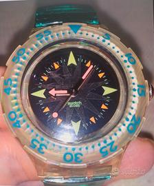 Orologio vintage Swatch Scuba Mint Drops SDK108 NO