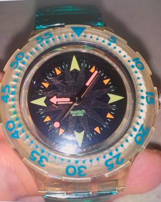 Orologio vintage Swatch Scuba Mint Drops SDK108 NO