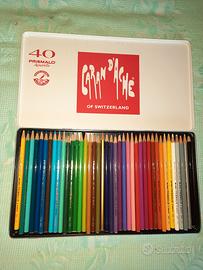 Scatola 40 pz di Caran D'Ache usati pochissimo