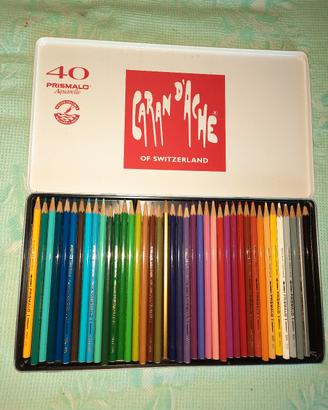 Scatola 40 pz di Caran D'Ache usati pochissimo