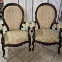 Coppia di poltrone antiche
