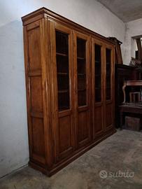 Antica libreria inizio '800 a 4 ante