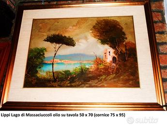 Lippi. Trittico di paesaggi dipinti ad olio