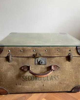 Baule da viaggio d’epoca/ base appoggio