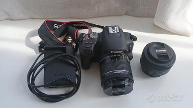 Canon 200D, 18-55, 50mm 1.8 STM, treppiede, zaino