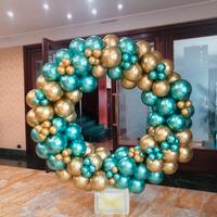 10 buste di palloncini oro Chrome 