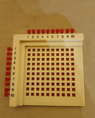 Tabellina Pitagorica Meccanica Vintage Anni 7080