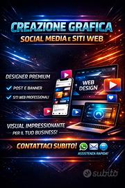 Sviluppo i grafica per social i siti web