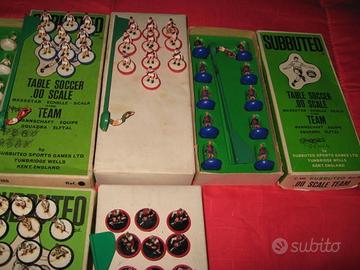 6 squadre subbuteo barretta anni 70