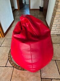 Pouf in pelle 