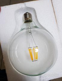 LAMPADINE LED E27 G125 8W FILAMENTO GLOBO vintage