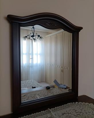 specchio cornice in legno