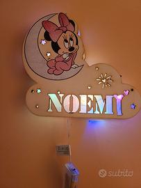 lampada minnie personalizzata 