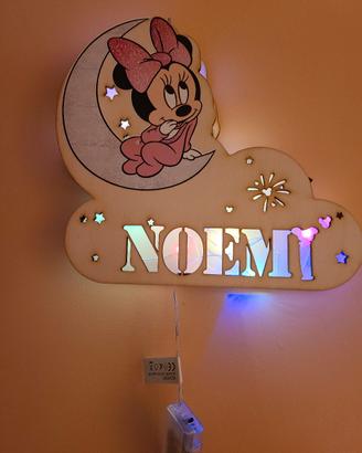 lampada minnie personalizzata 