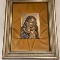 Madonna con bambino in argento 925