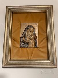 Madonna con bambino in argento 925