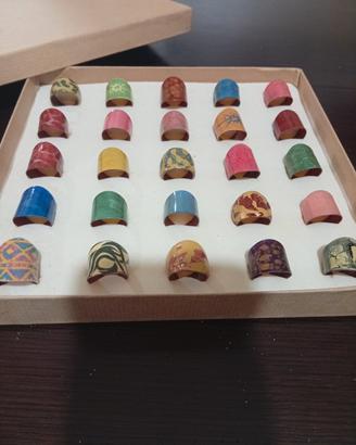 25 anelli in rame ,fatti a mano,regolabili,50 euro