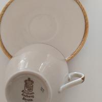 servizio da te per 12 persone con bordo in oro zec