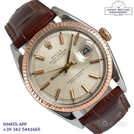 ROLEX  Datejust 1601 silver dial steel and gold