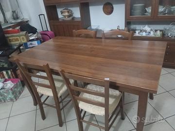 tavolo in legno allungabile 