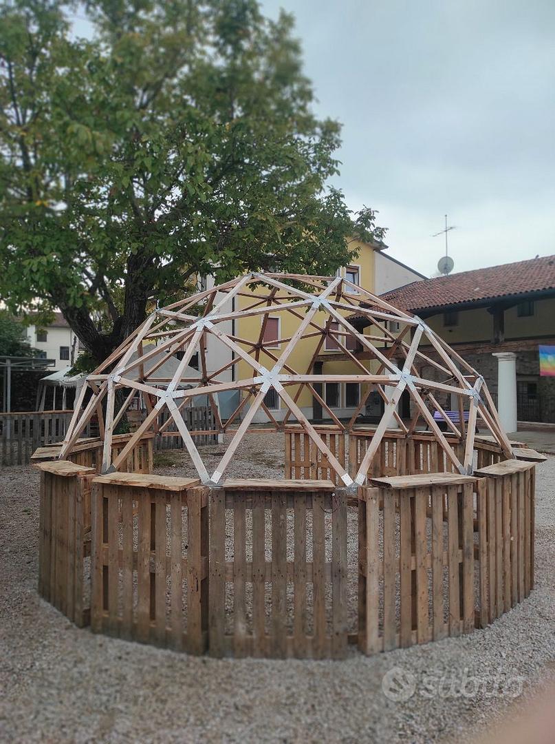 Cupola geodetica prefabbricata gazebo in legno - Giardino e Fai da te In  vendita a Milano