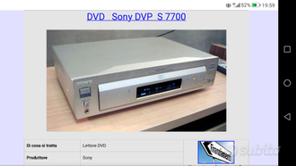 Sony DVD DVP-S7700  			