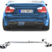 KIT CONVERSIONE SCARICO BMW E90 E91 LOOK M DOPPIO 