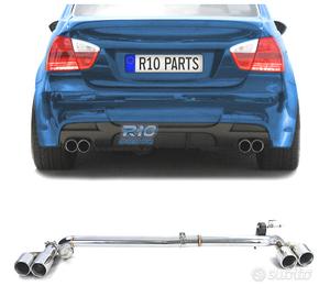 KIT CONVERSIONE SCARICO BMW E90 E91 LOOK M DOPPIO 