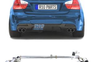 KIT CONVERSIONE SCARICO BMW E90 E91 LOOK M DOPPIO 