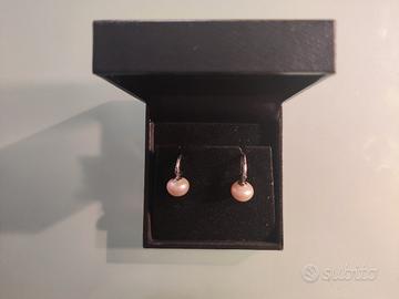 Orecchini argento con perle