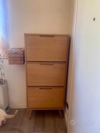 Scarpiera MADE in legno massello – Design nordico