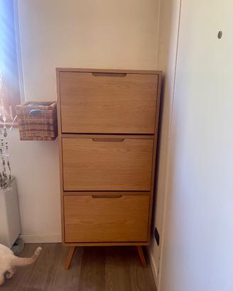 Scarpiera MADE in legno massello – Design nordico
