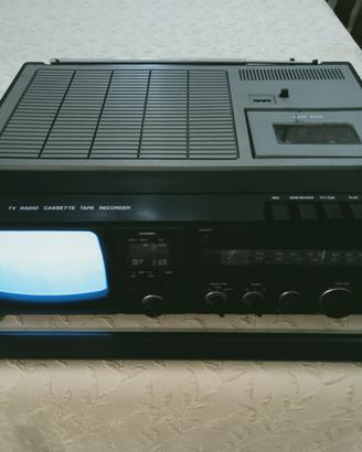 TV Portatile Radio Cassette Vintage