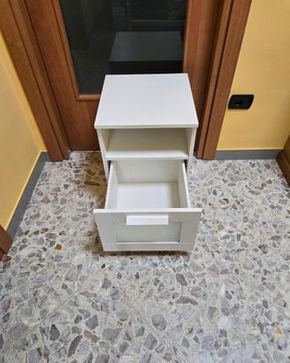 COMODINO BRIMNES IKEA BIANCO 39x41x53 CM